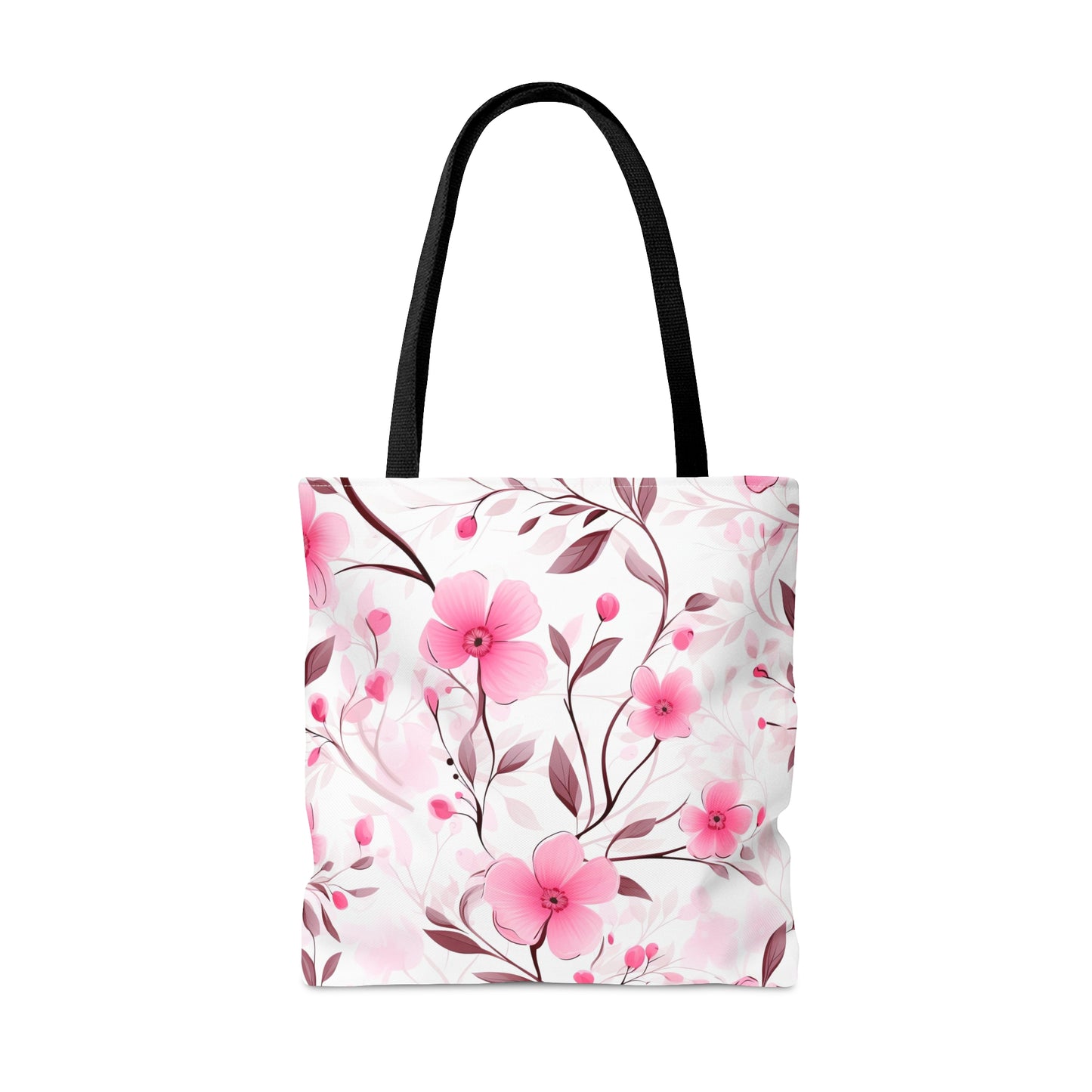 Pink Whimsy Wildflowers Tote Bag