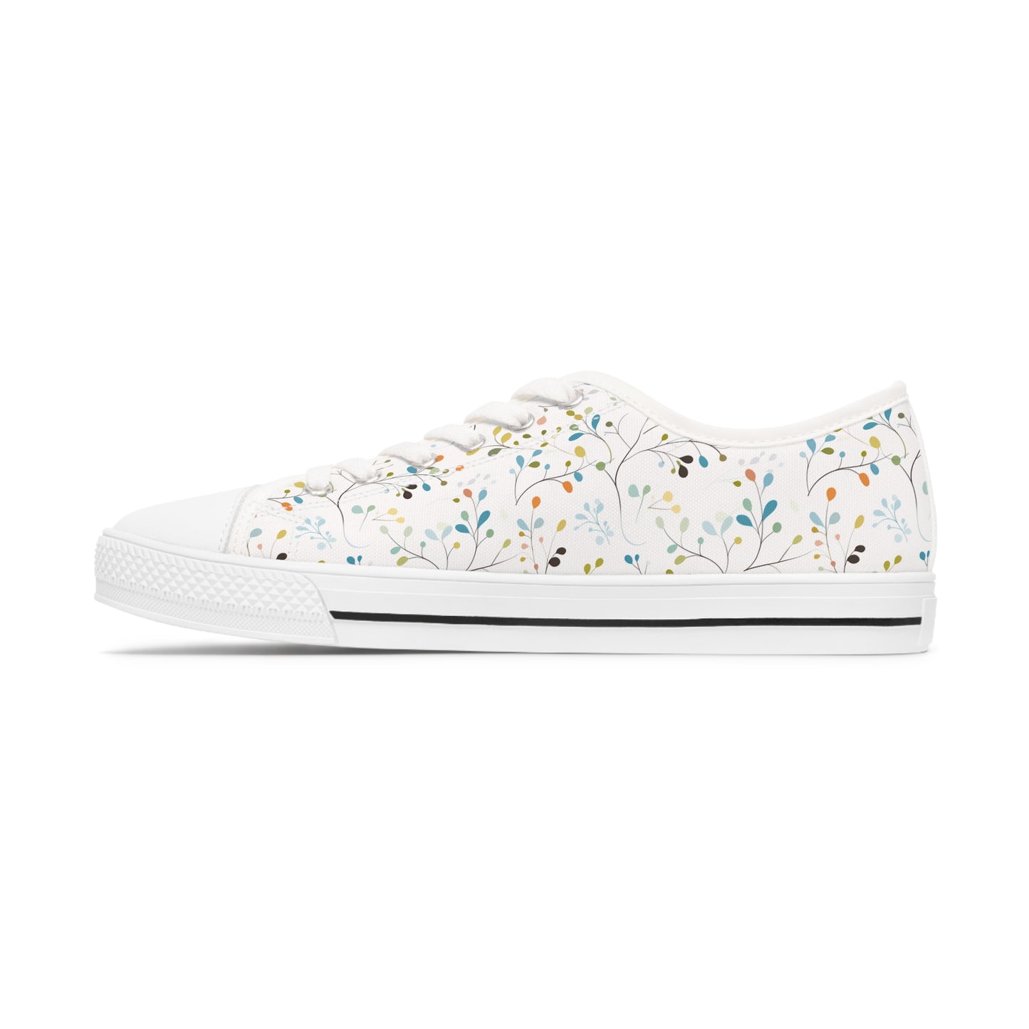 Pastel Vines Women's Low Top Sneakers
