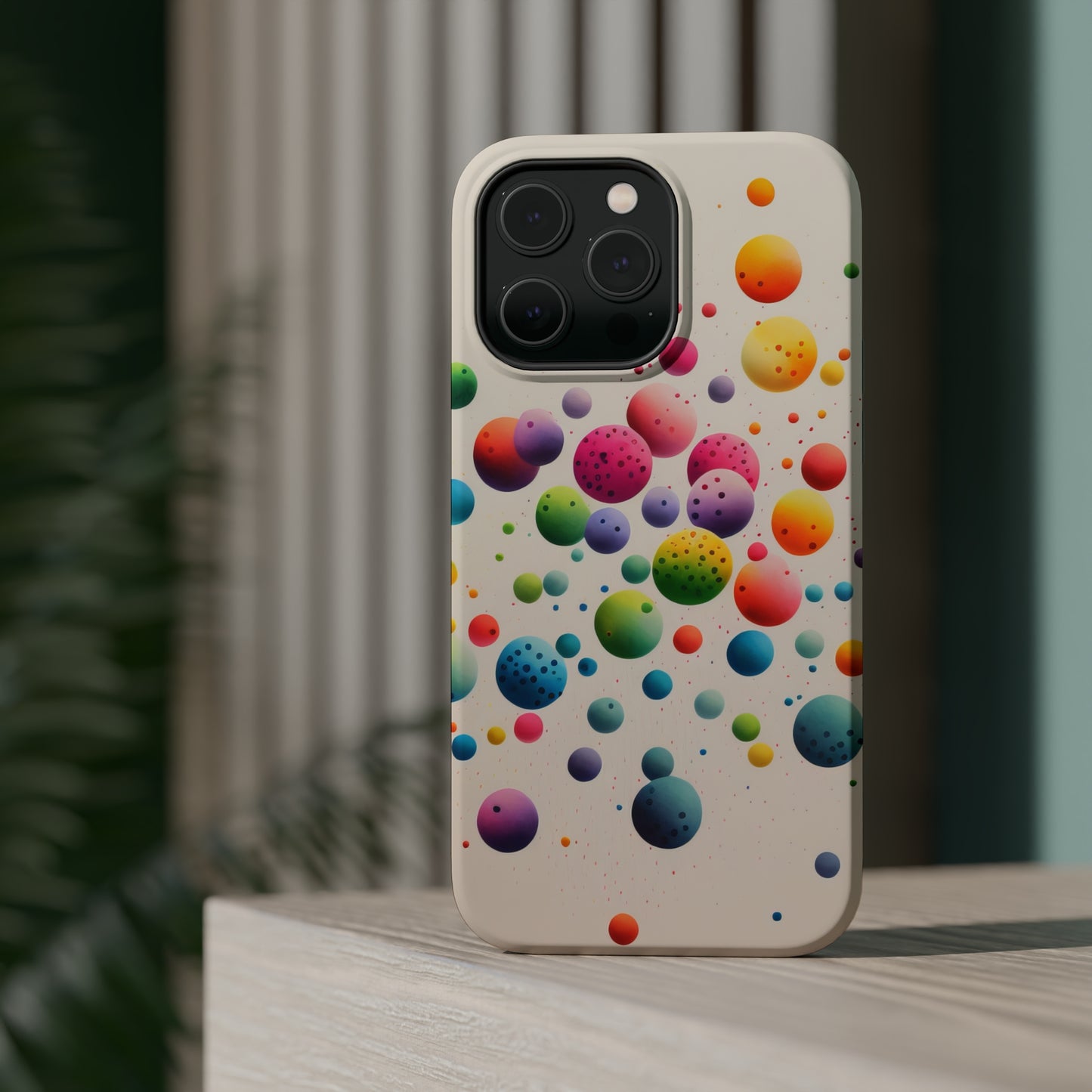 Rainbow Dots MagSafe Tough iPhone Case
