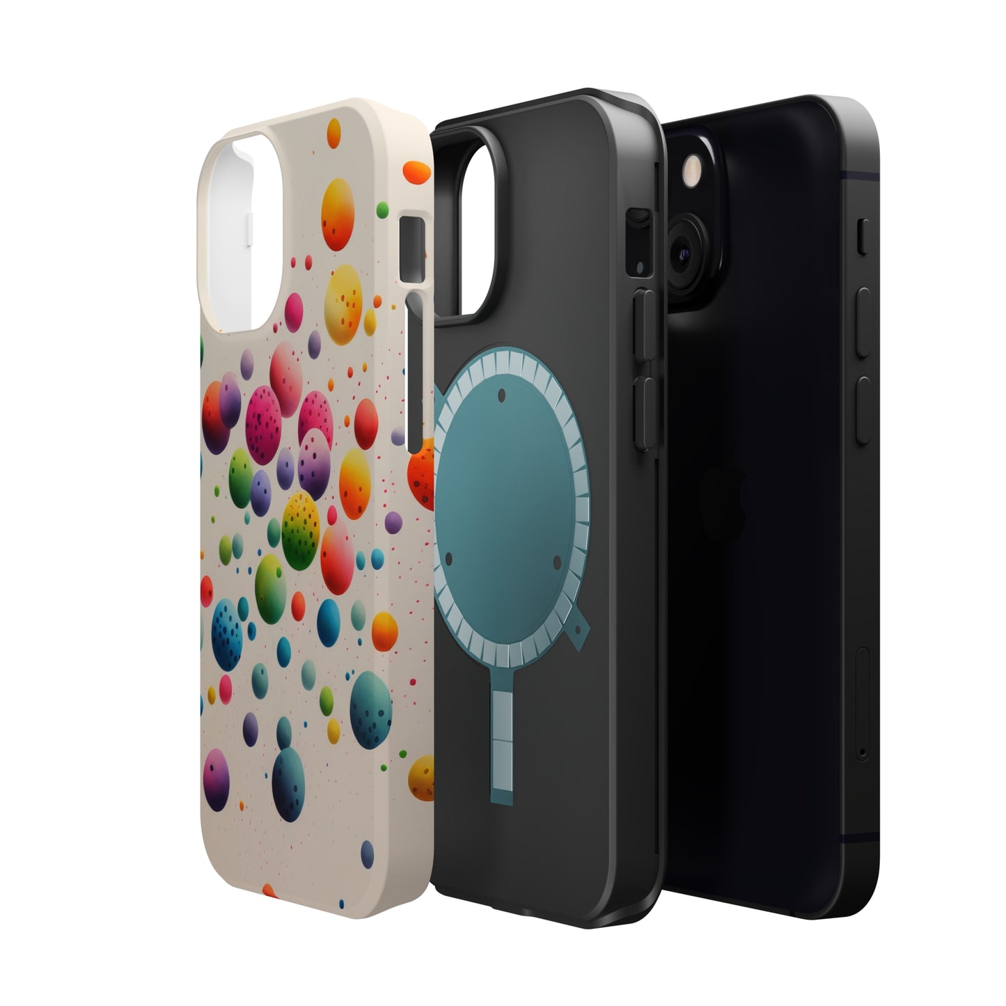 Rainbow Dots MagSafe Tough iPhone Case