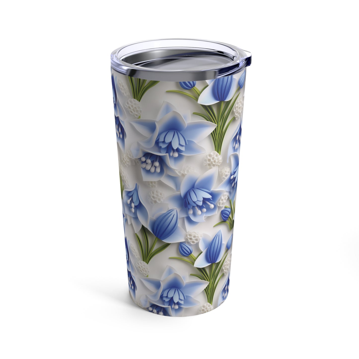 Sculpted Bluebells Tumbler 20oz