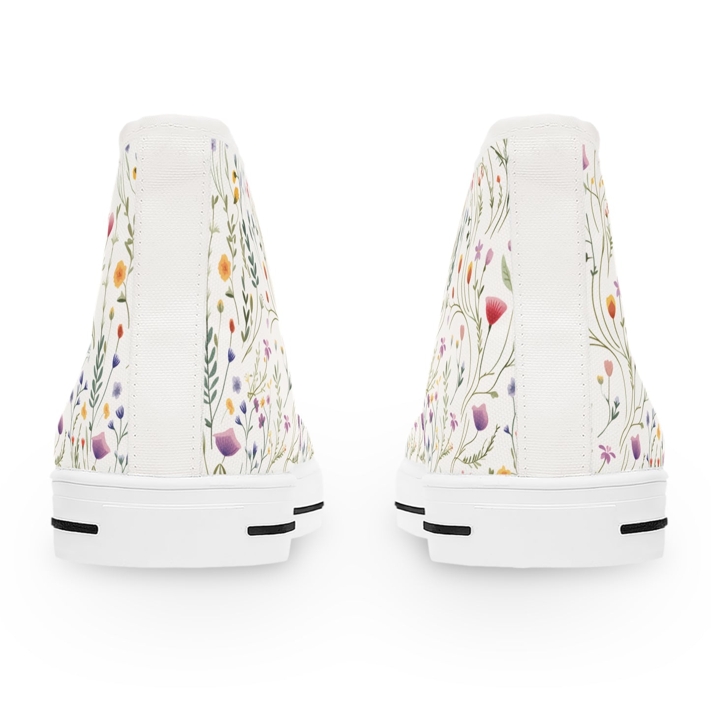 Dainty Wildflowers Women's High Top Sneakers