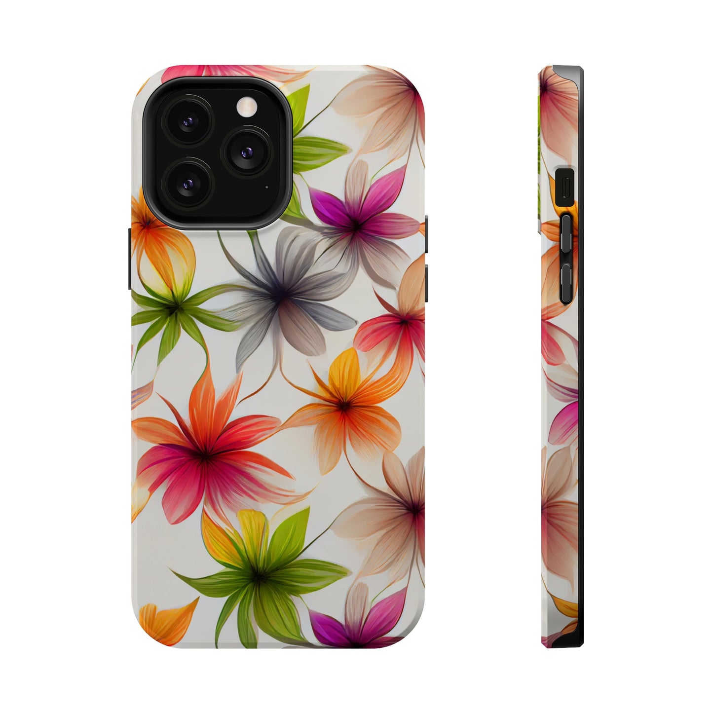 Floral Burst MagSafe Tough iPhone Case