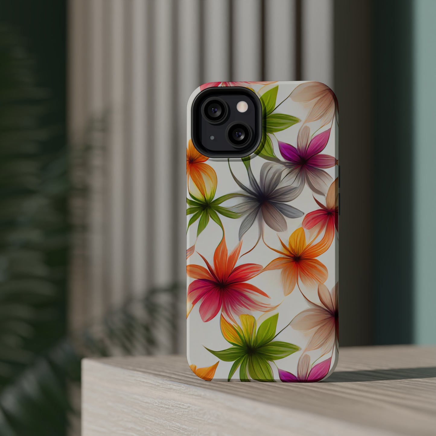 Floral Burst MagSafe Tough iPhone Case