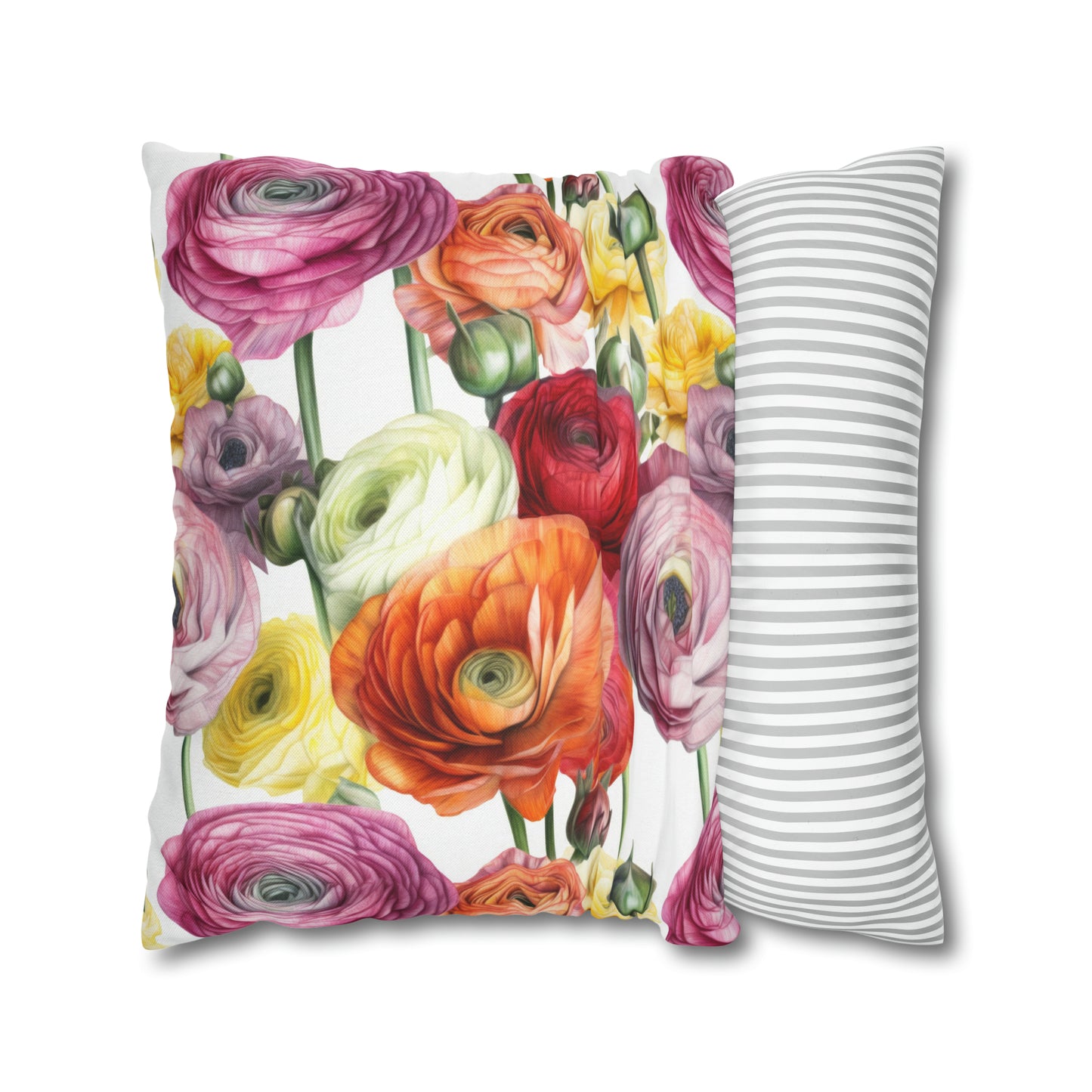 Ranunculus Square Pillow Case