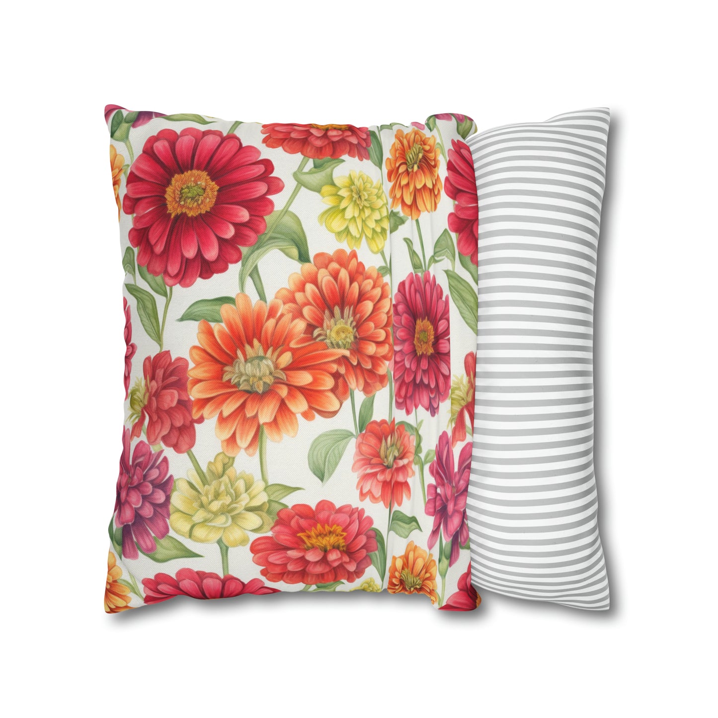 Zinnias Square Pillow Case