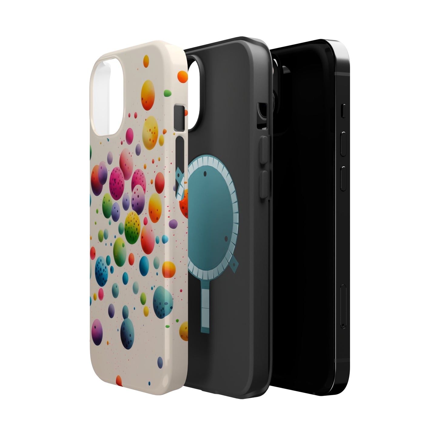 Rainbow Dots MagSafe Tough iPhone Case