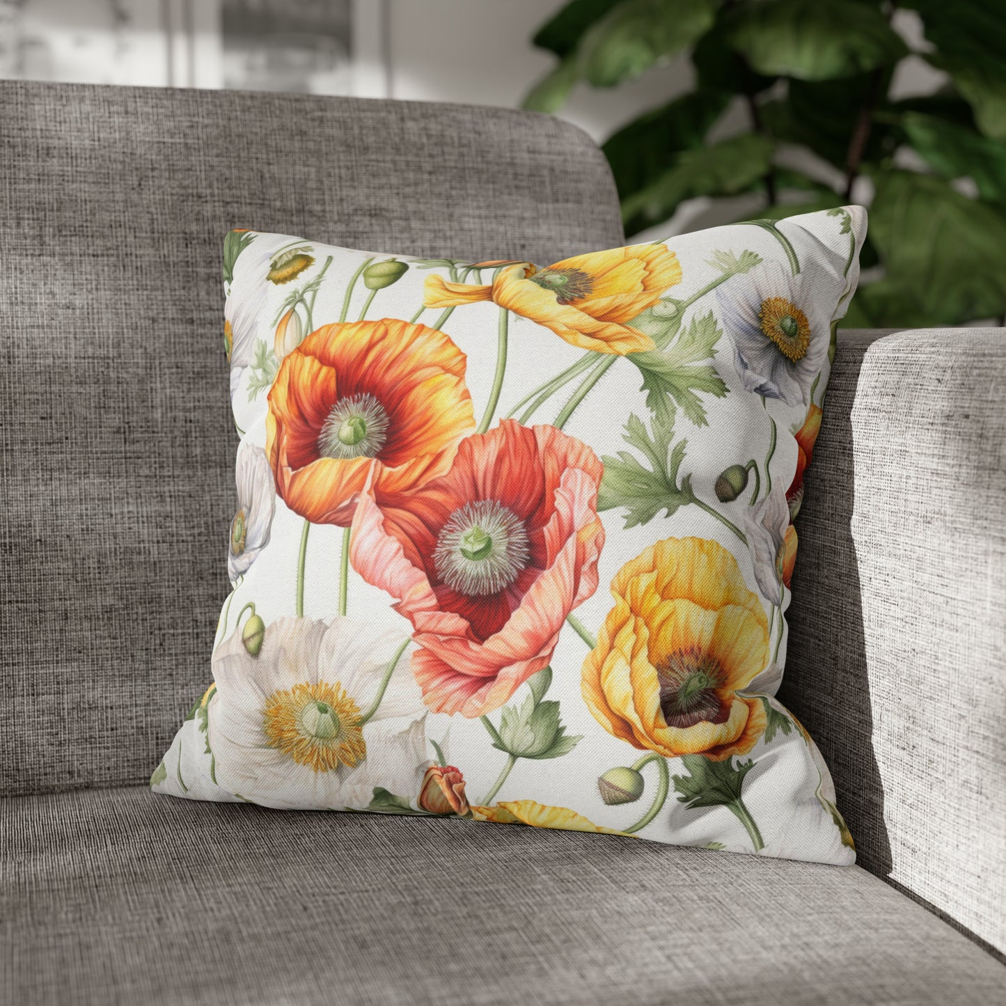 Iceland Poppies Square Pillow Case