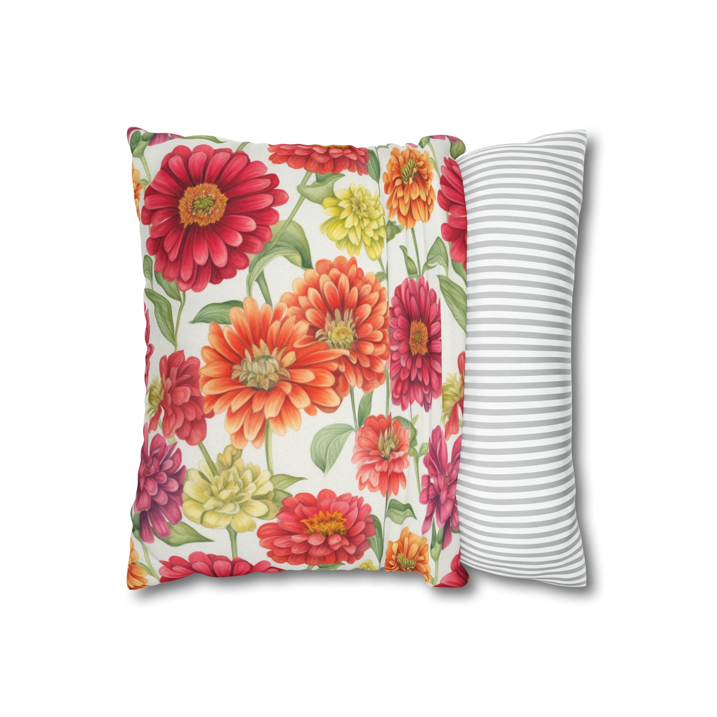 Zinnias Square Pillow Case