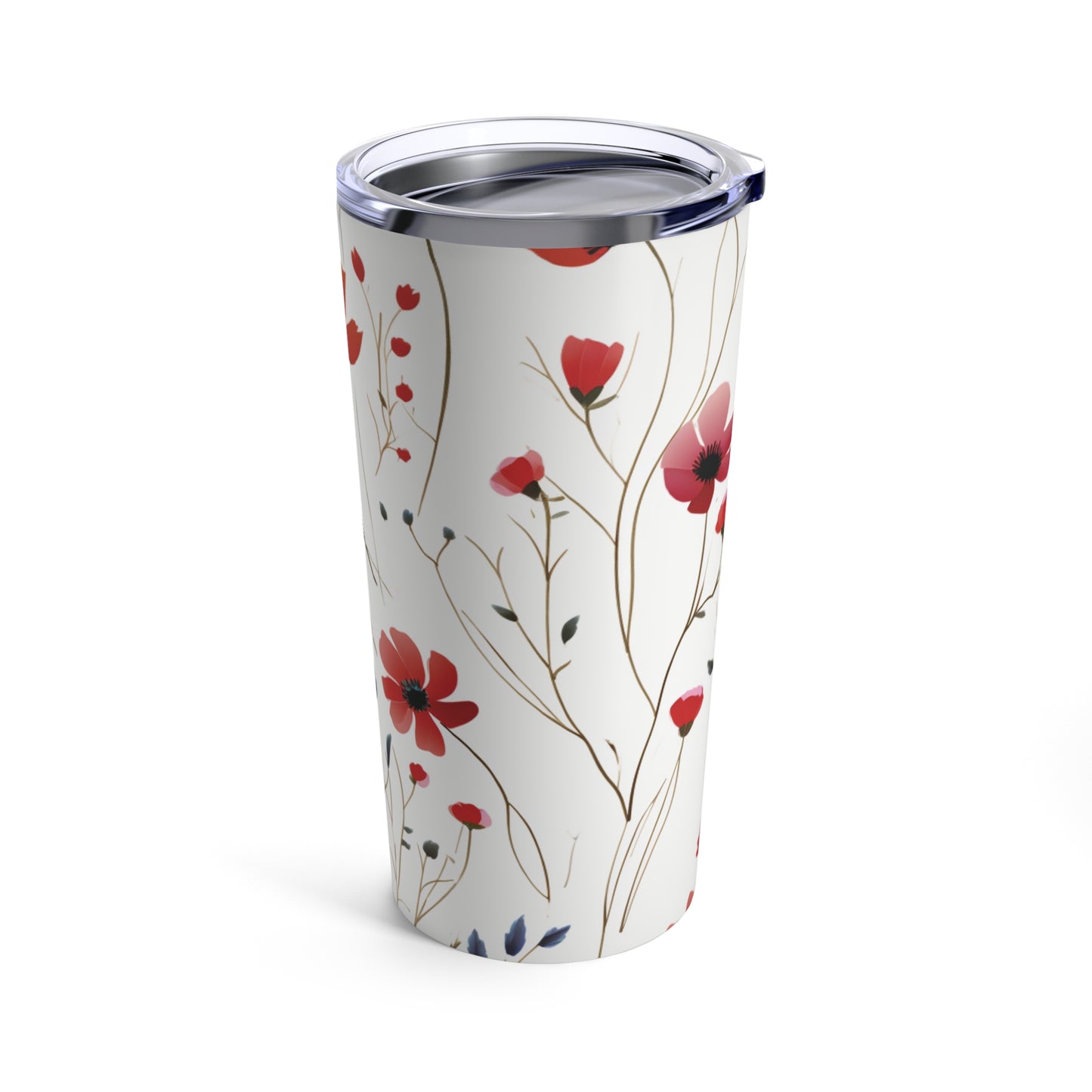 Coral Wildflowers Tumbler 20oz