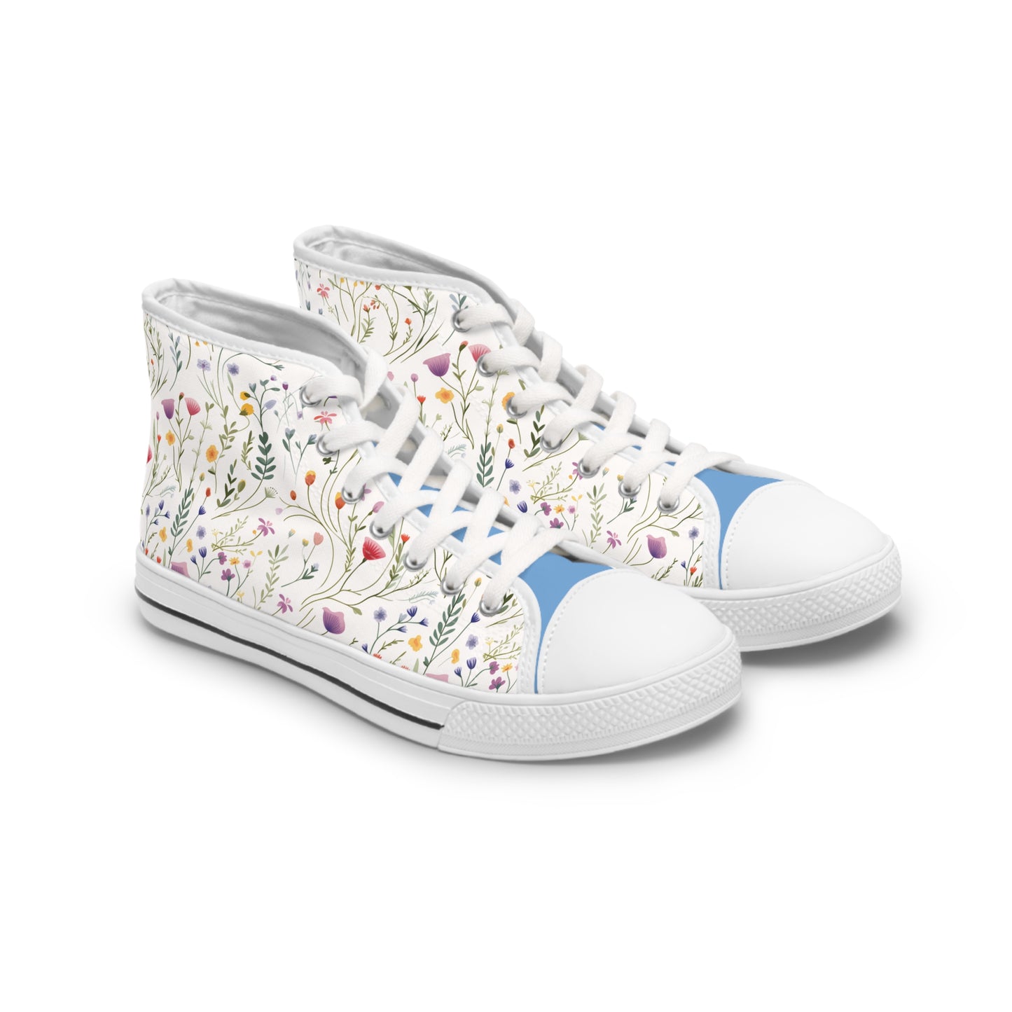Dainty Wildflowers Women's High Top Sneakers