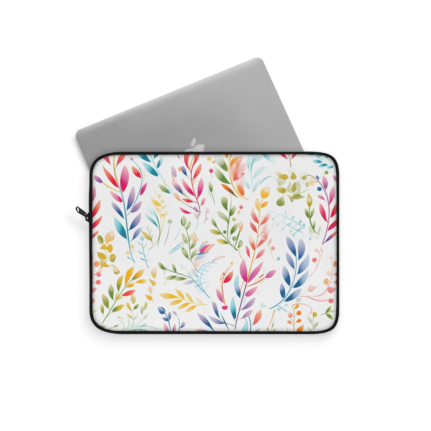 Pastel Leaves Laptop Case / Laptop Sleeve