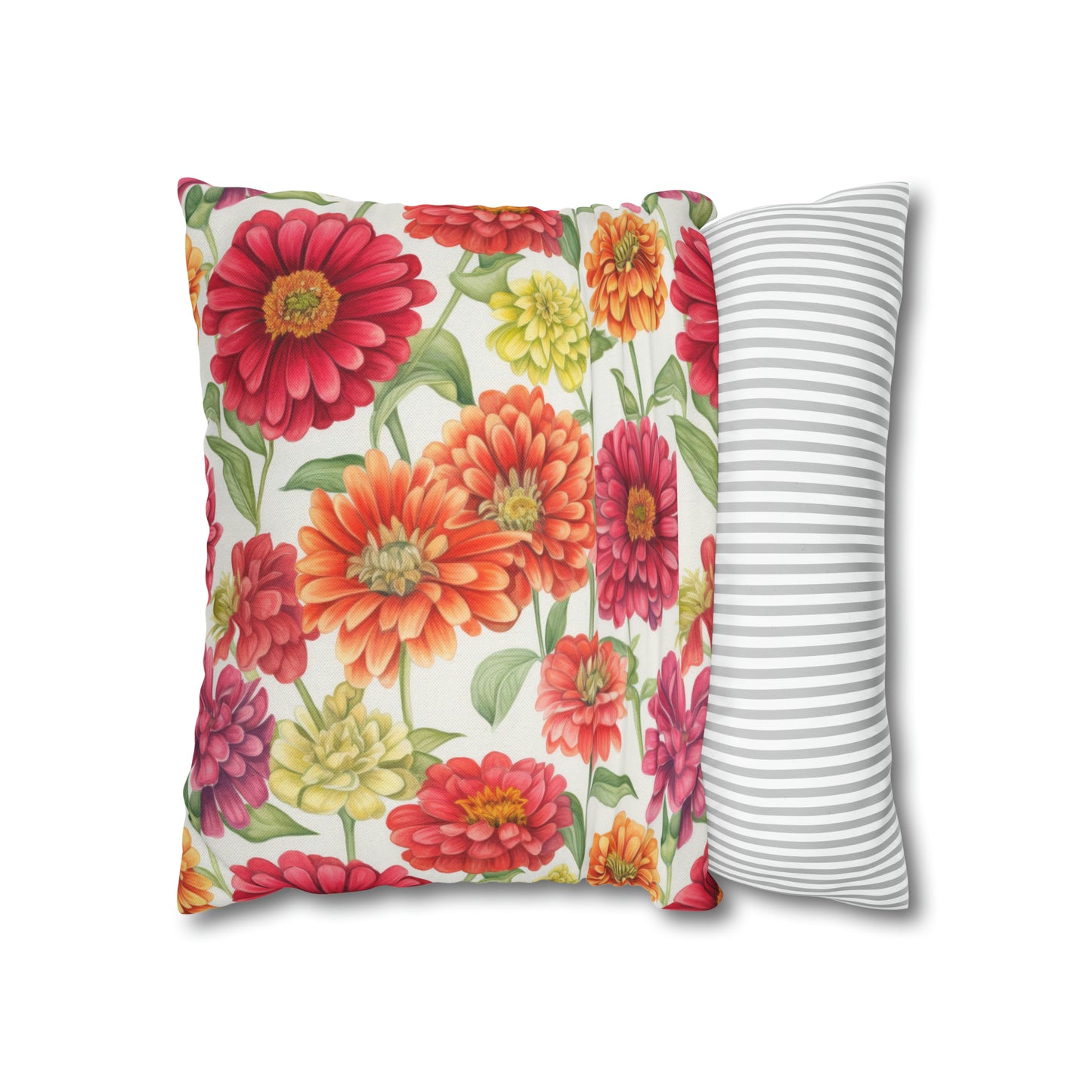 Zinnias Square Pillow Case
