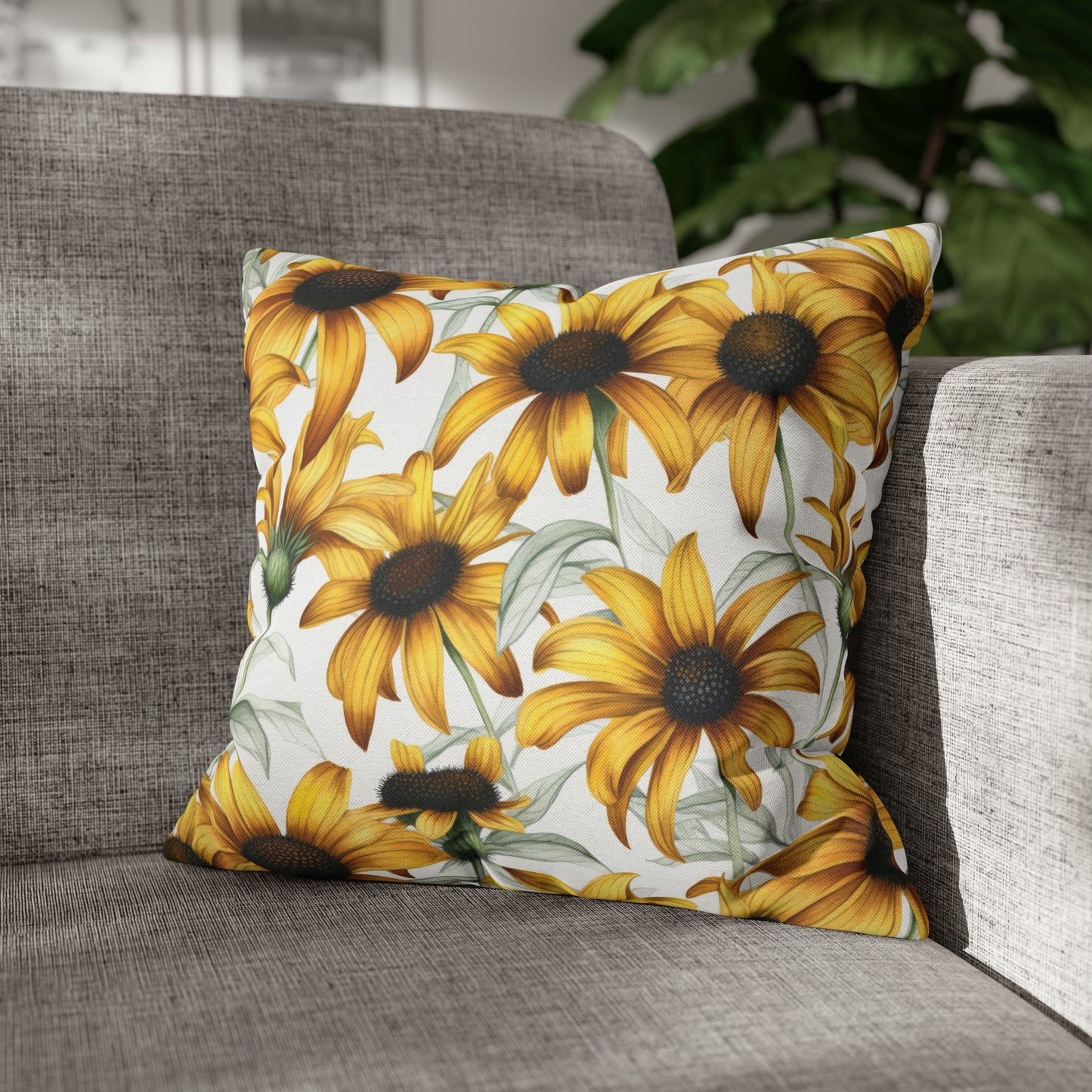 Sunflowers Square Pillow Case