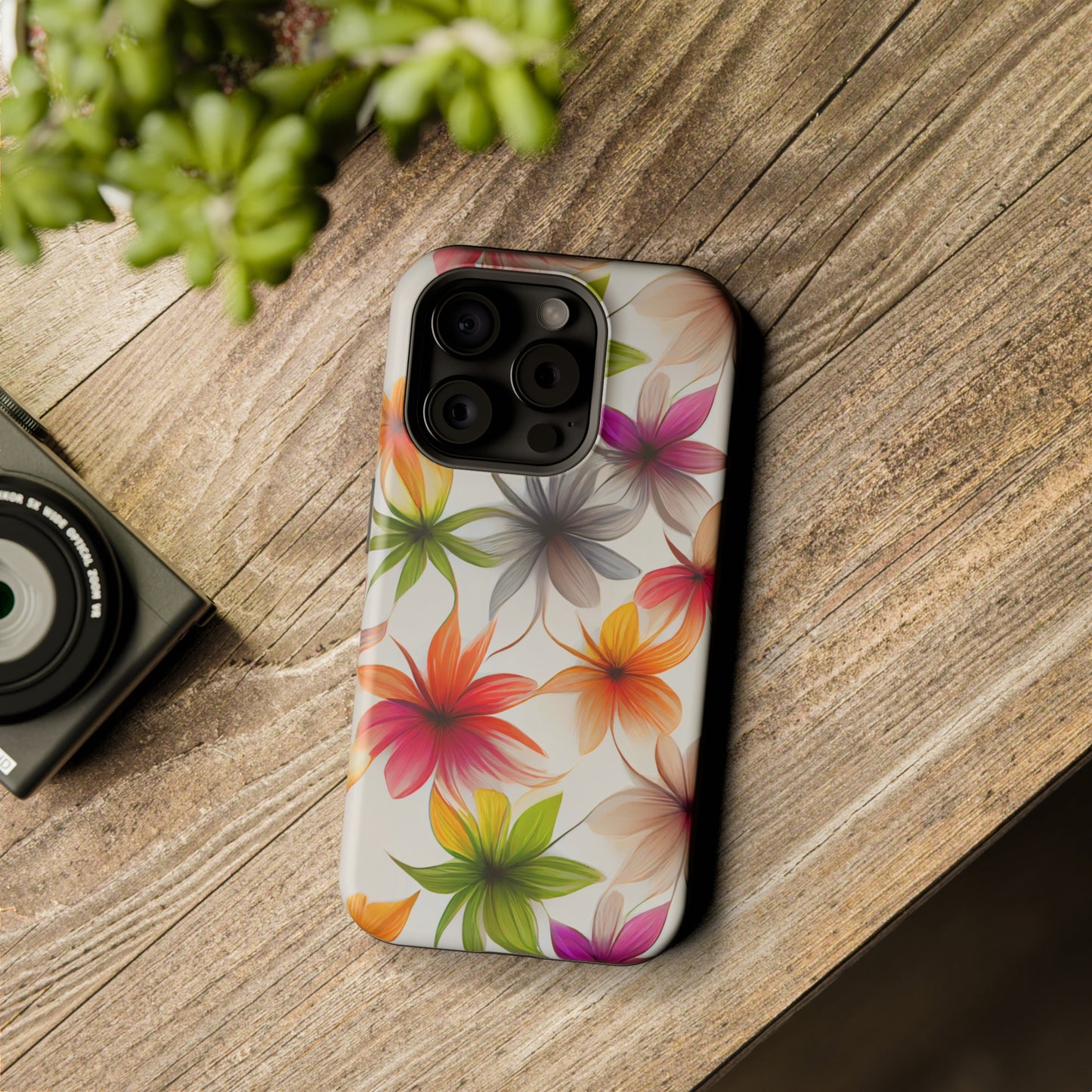 Floral Burst MagSafe Tough iPhone Case