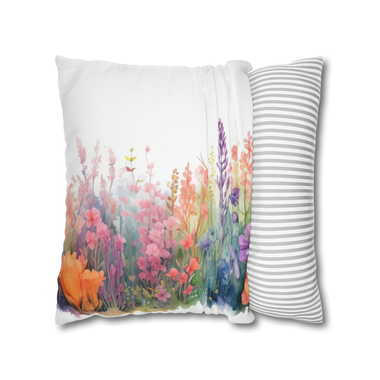 Meadow Wildflowers Square Pillow Case