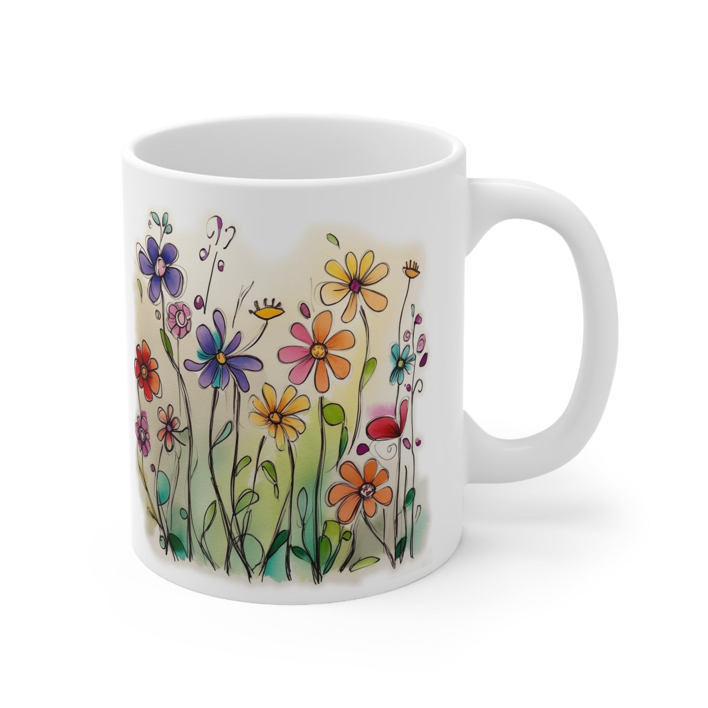Whimsical Wildflowers 11oz Mug