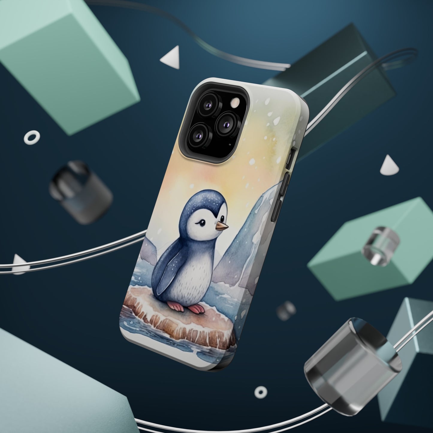 Cute Penguin MagSafe Tough iPhone Case