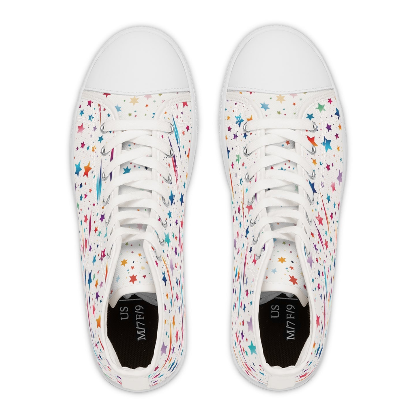 Rainbow Stars Women's High Top Sneakers