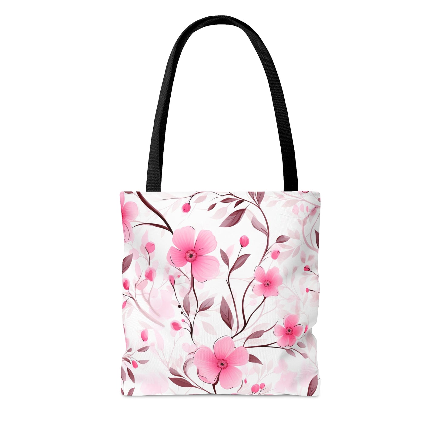 Pink Whimsy Wildflowers Tote Bag