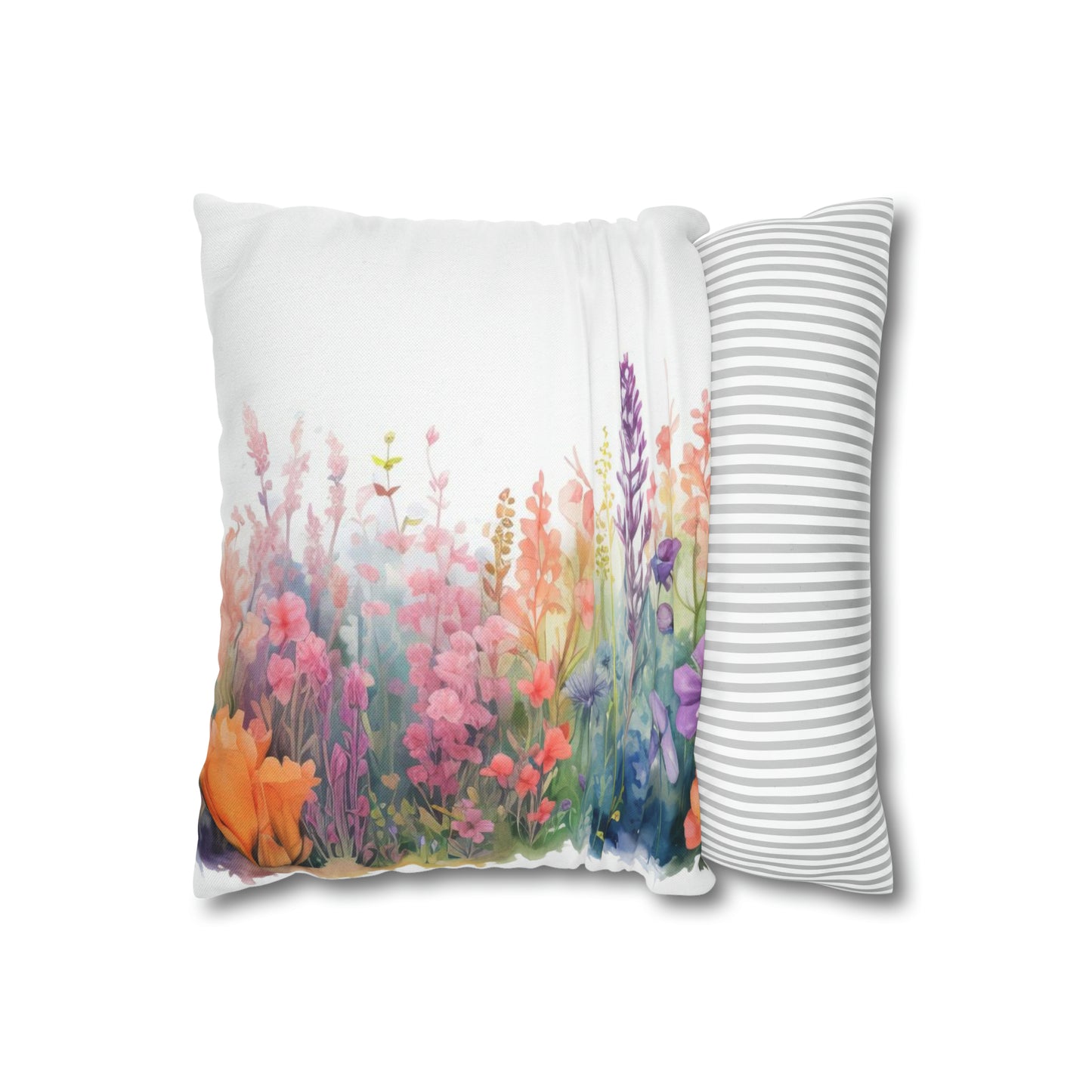 Meadow Wildflowers Square Pillow Case