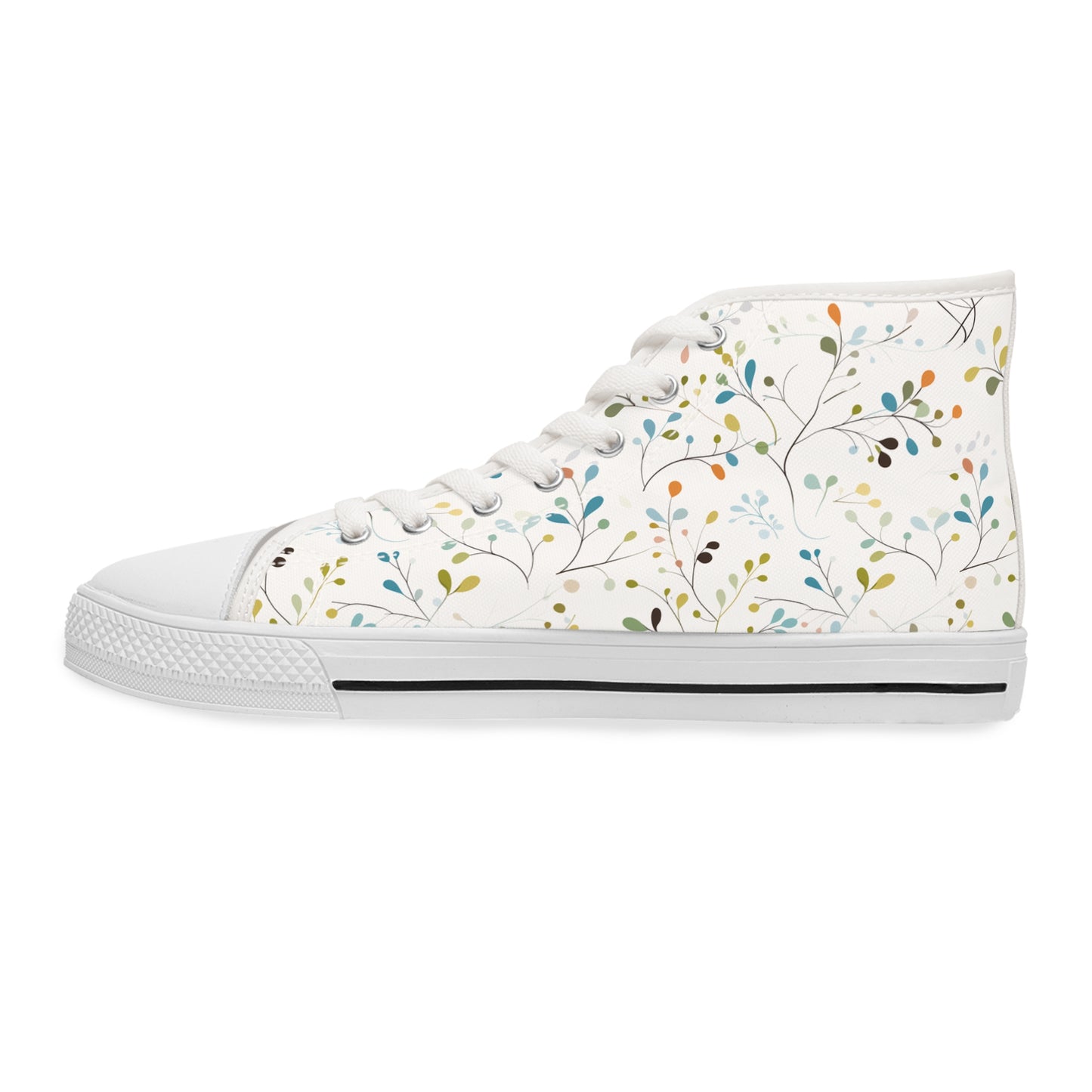 Pastel Vines Women's High Top Sneakers