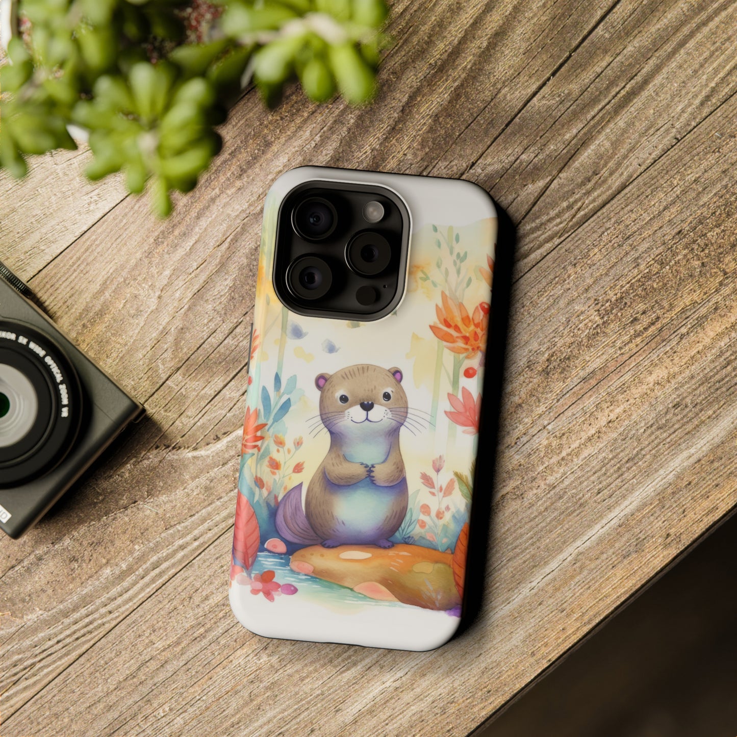 Cute Otter MagSafe Tough iPhone Case