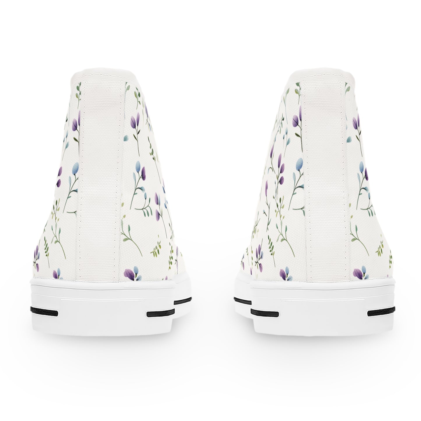 Lilac Wildflowers Women's High Top Sneakers