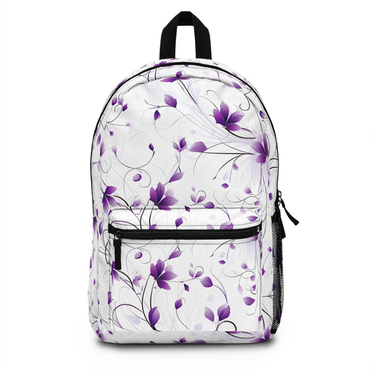 Violet Whimsy Wildflowers Backpack