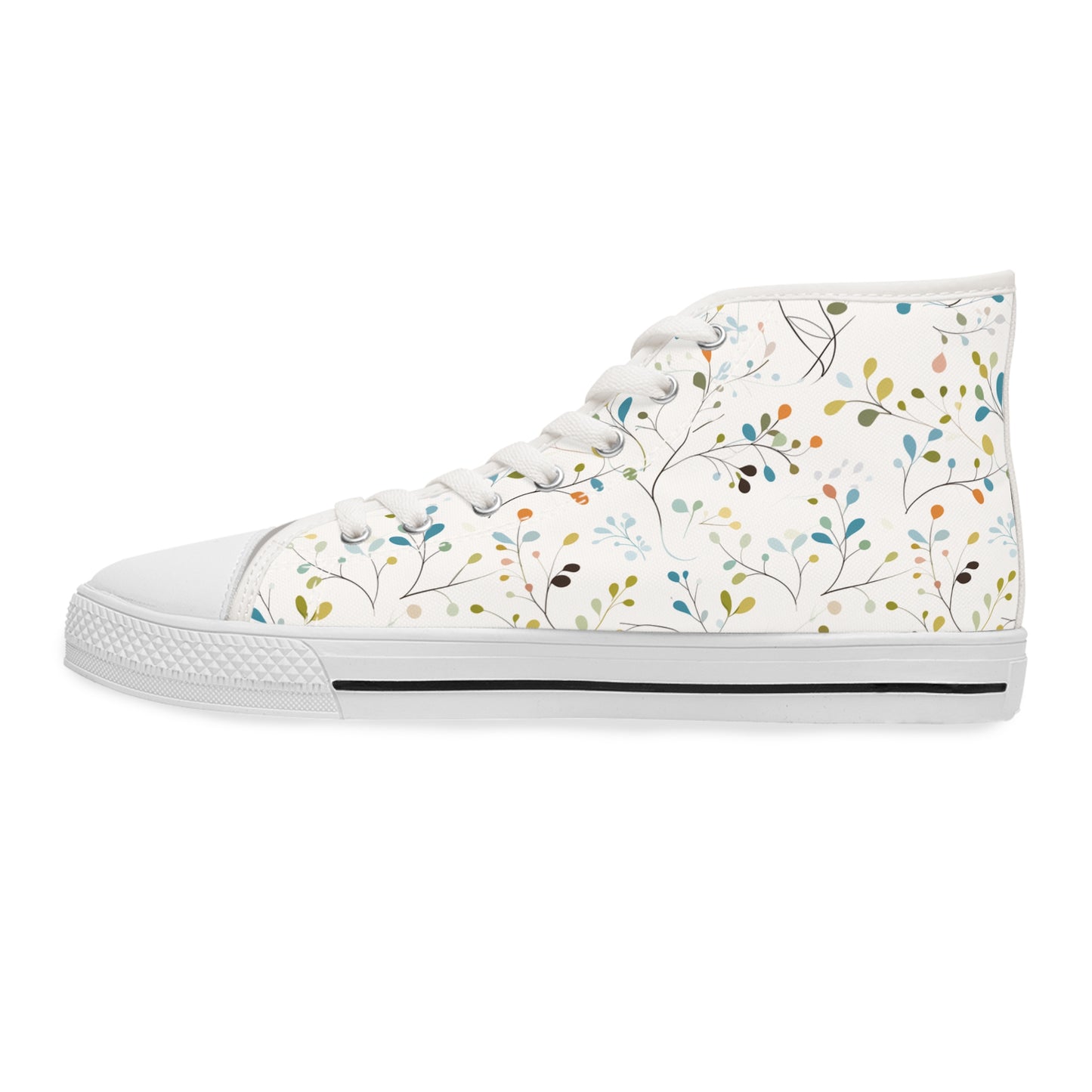 Pastel Vines Women's High Top Sneakers