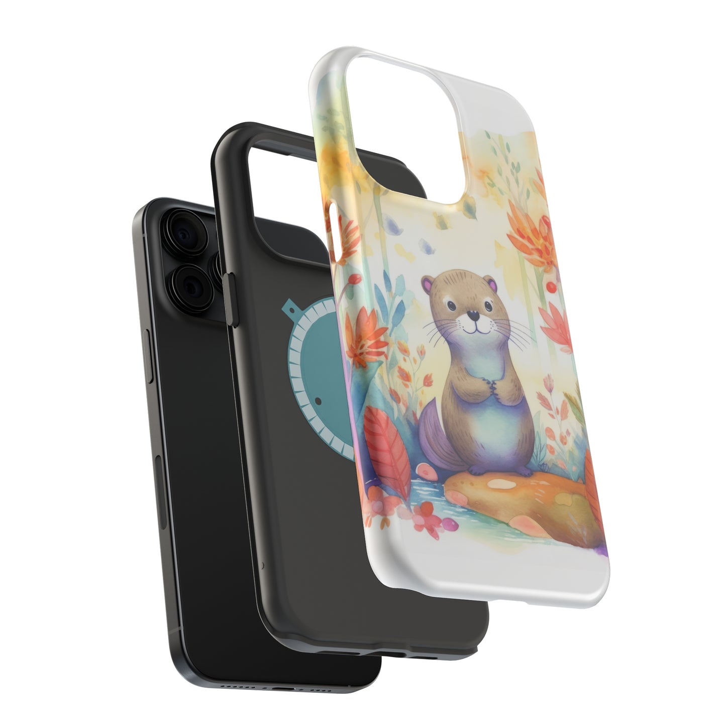 Cute Otter MagSafe Tough iPhone Case