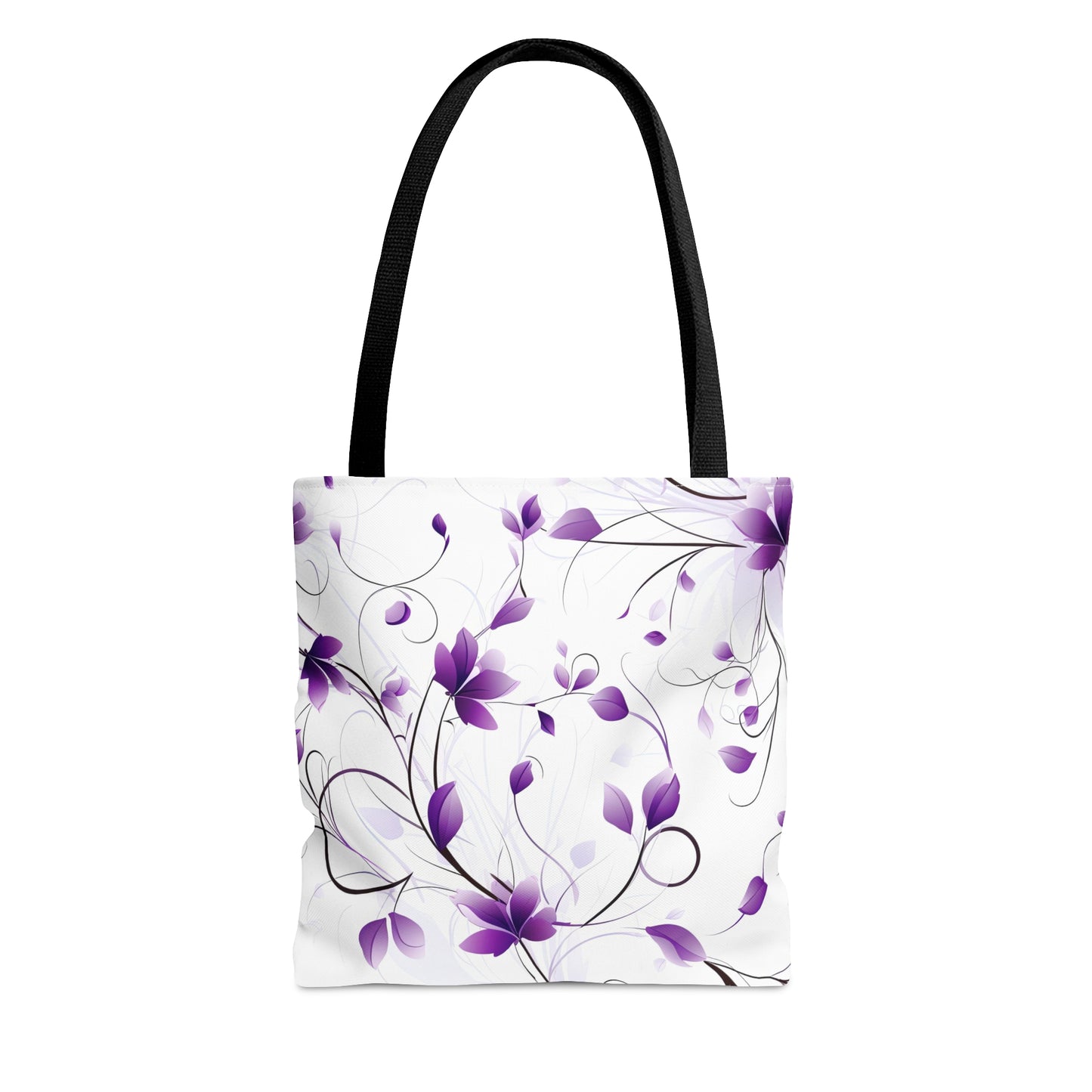 Purple Whimsy Wildflowers Tote Bag