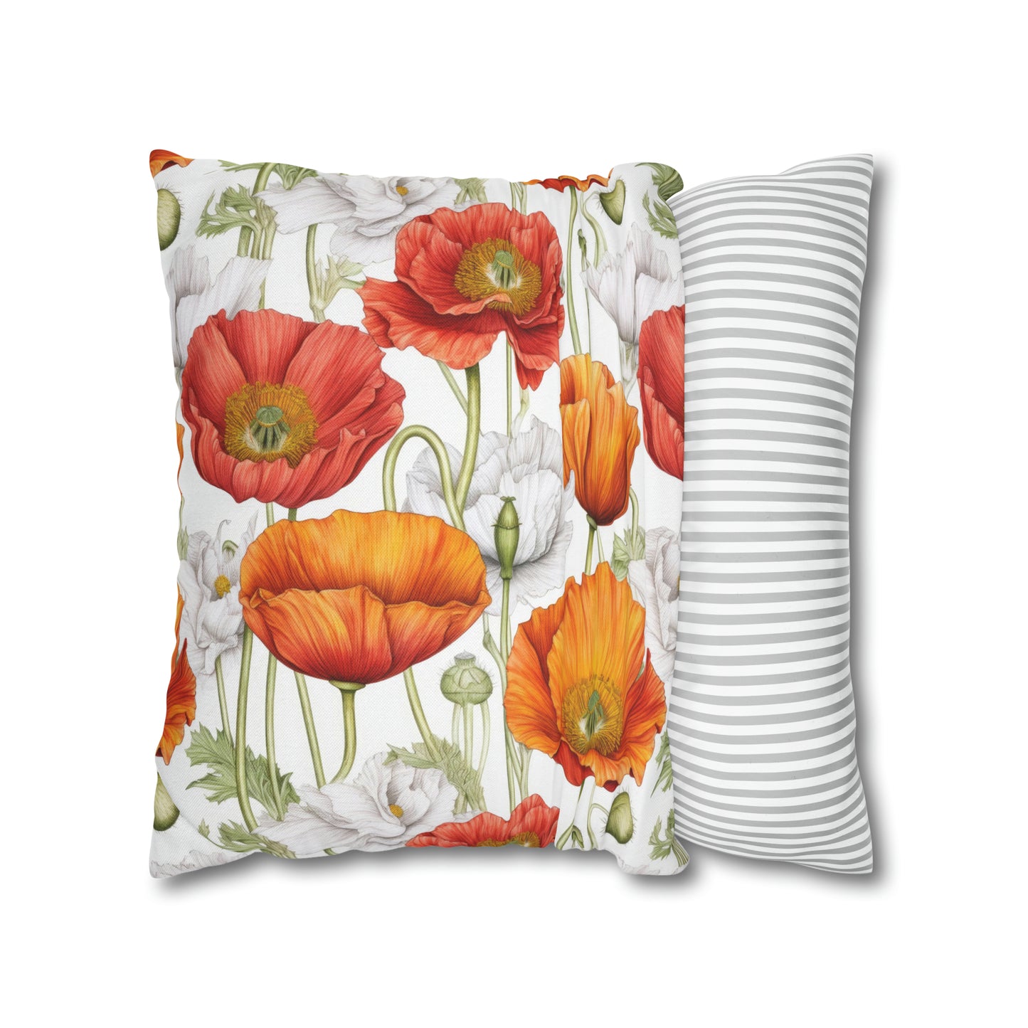 Poppies Square Pillow Case