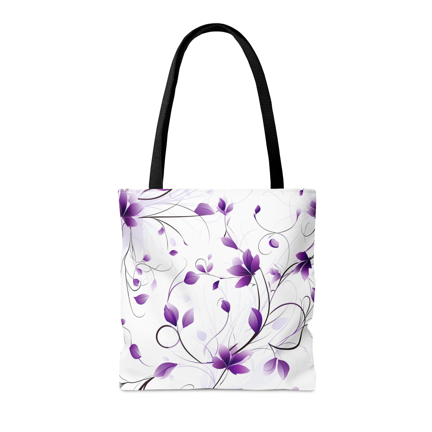 Purple Whimsy Wildflowers Tote Bag