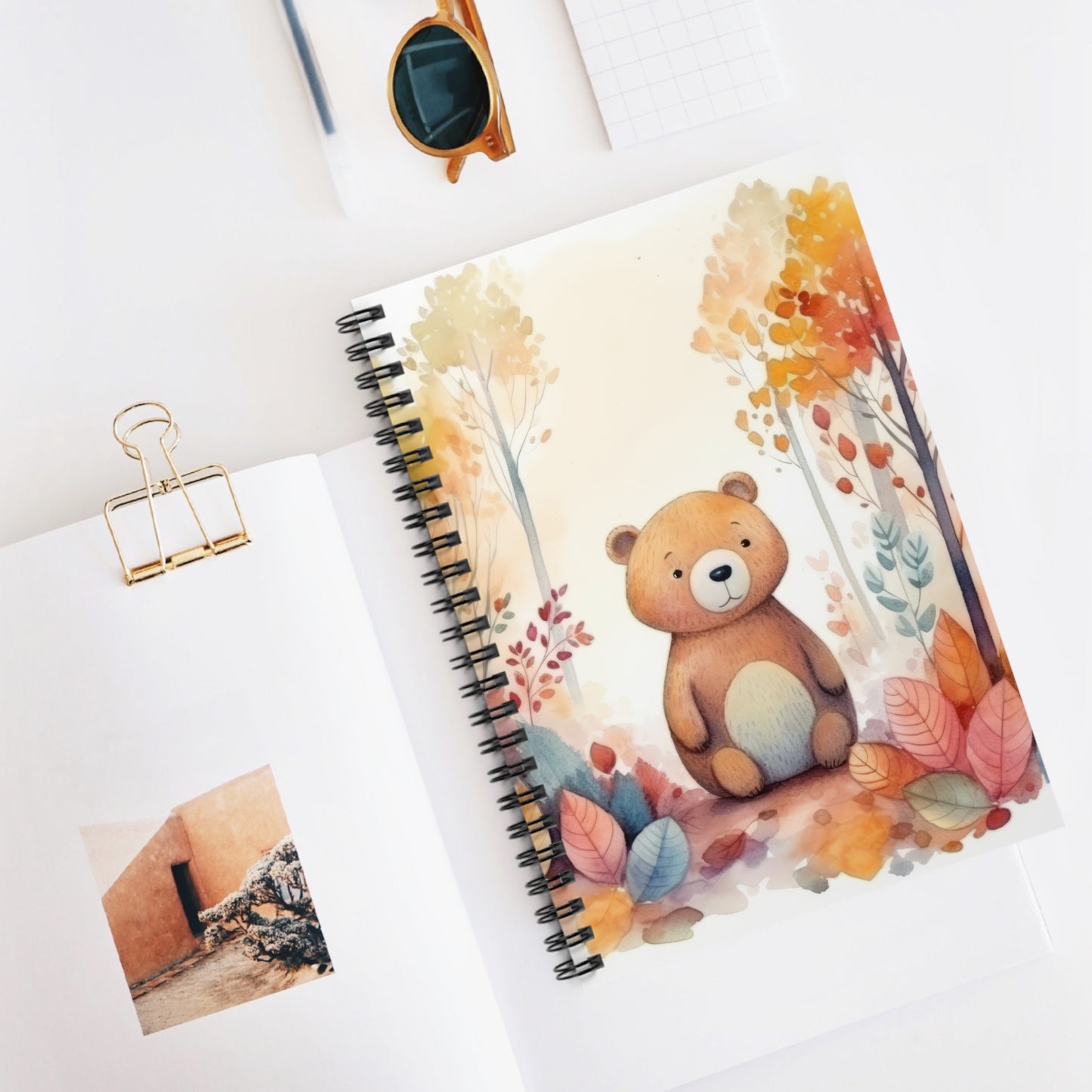 Bear Spiral Notebook - Ruled Line