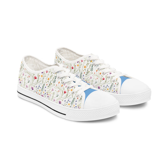 Dainty Wildflowers Women's Low Top Sneakers