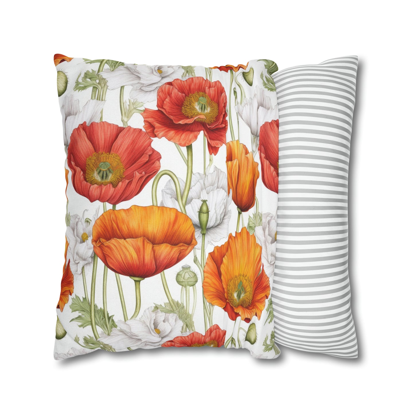 Poppies Square Pillow Case