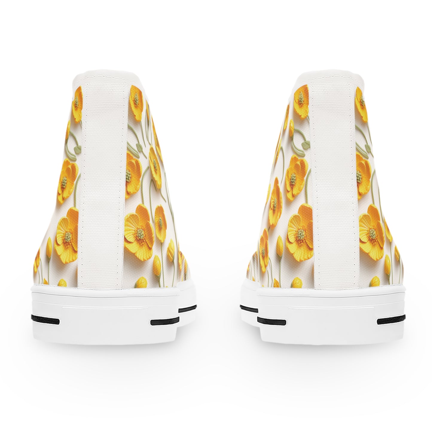 Sculpted Buttercups Women's High Top Sneakers