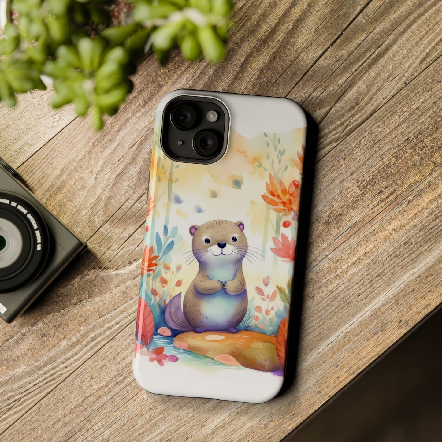 Cute Otter MagSafe Tough iPhone Case