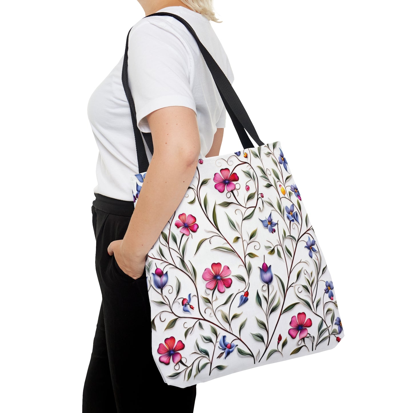 Fancy Flowers Tote Bag