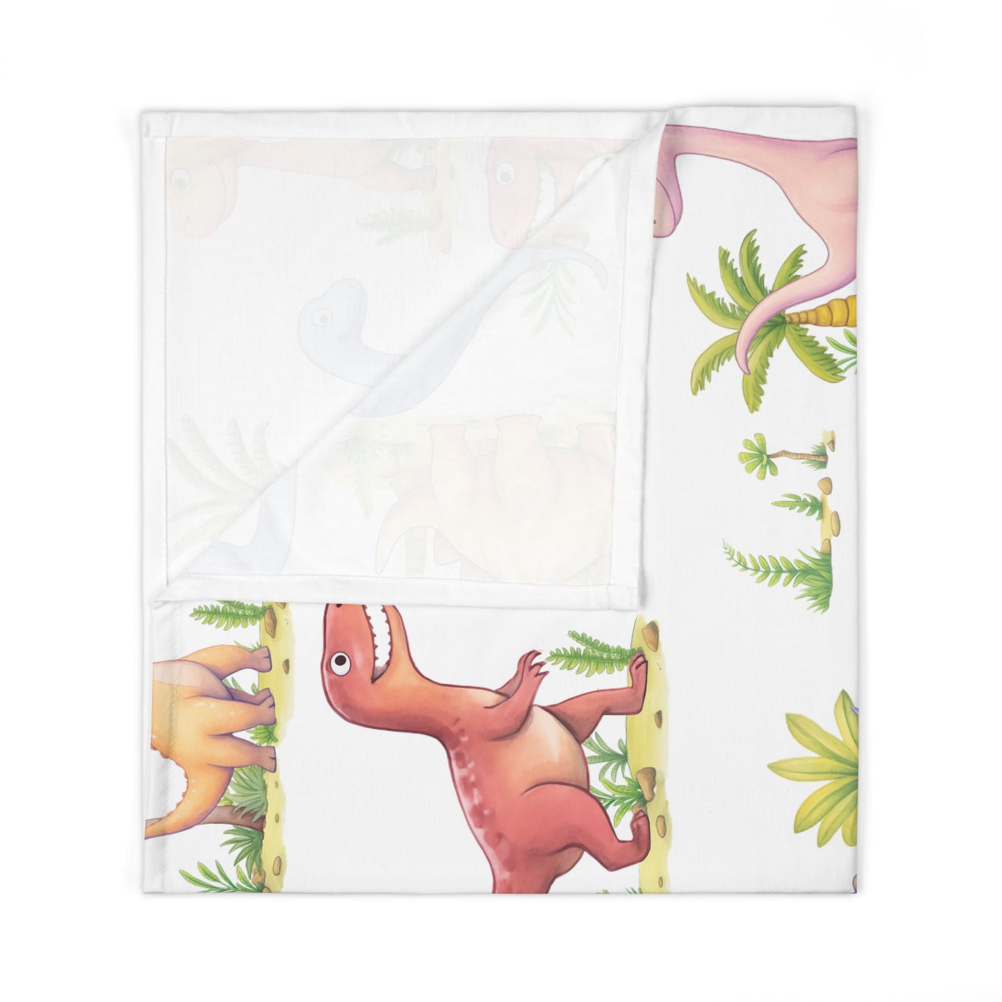 Dino Print Baby Swaddle Blanket