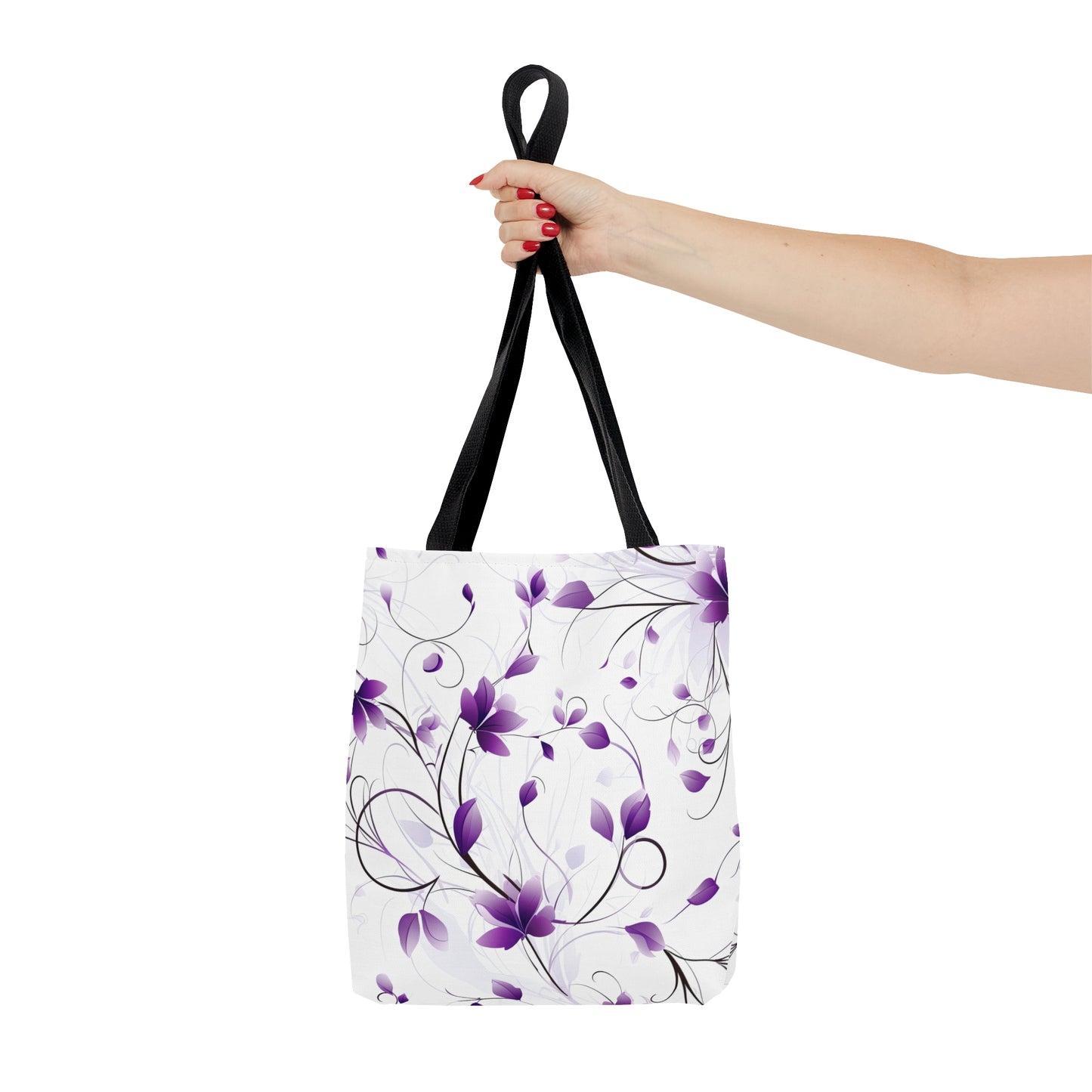 Purple Whimsy Wildflowers Tote Bag