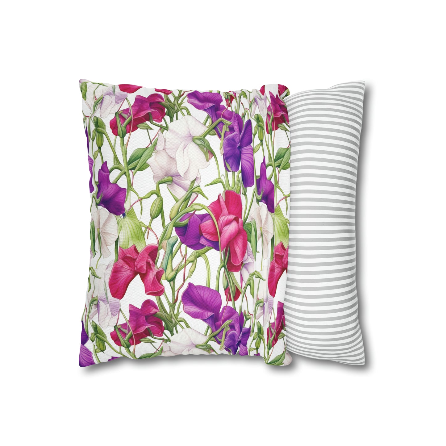 Sweetpeas Square Pillow Case