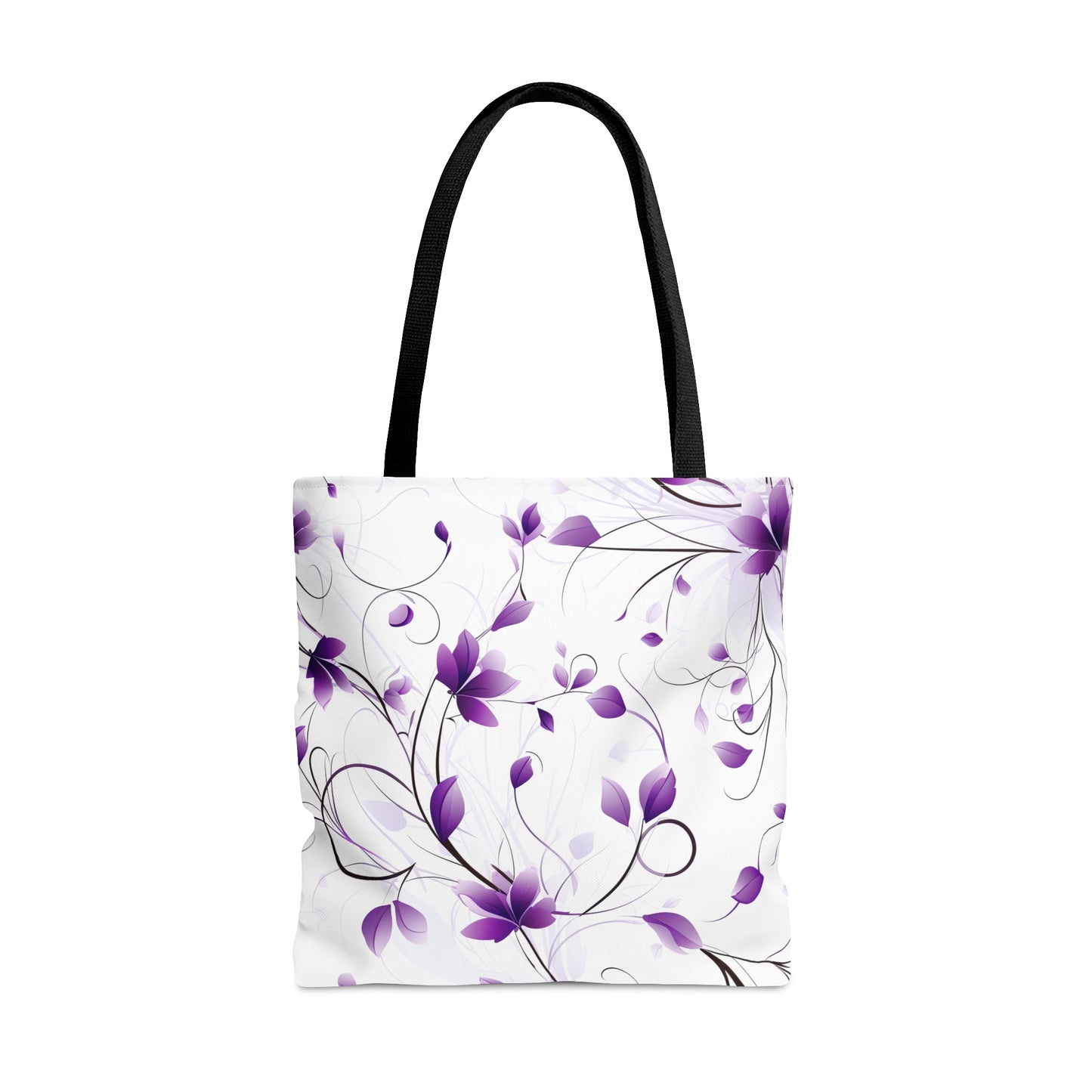 Purple Whimsy Wildflowers Tote Bag