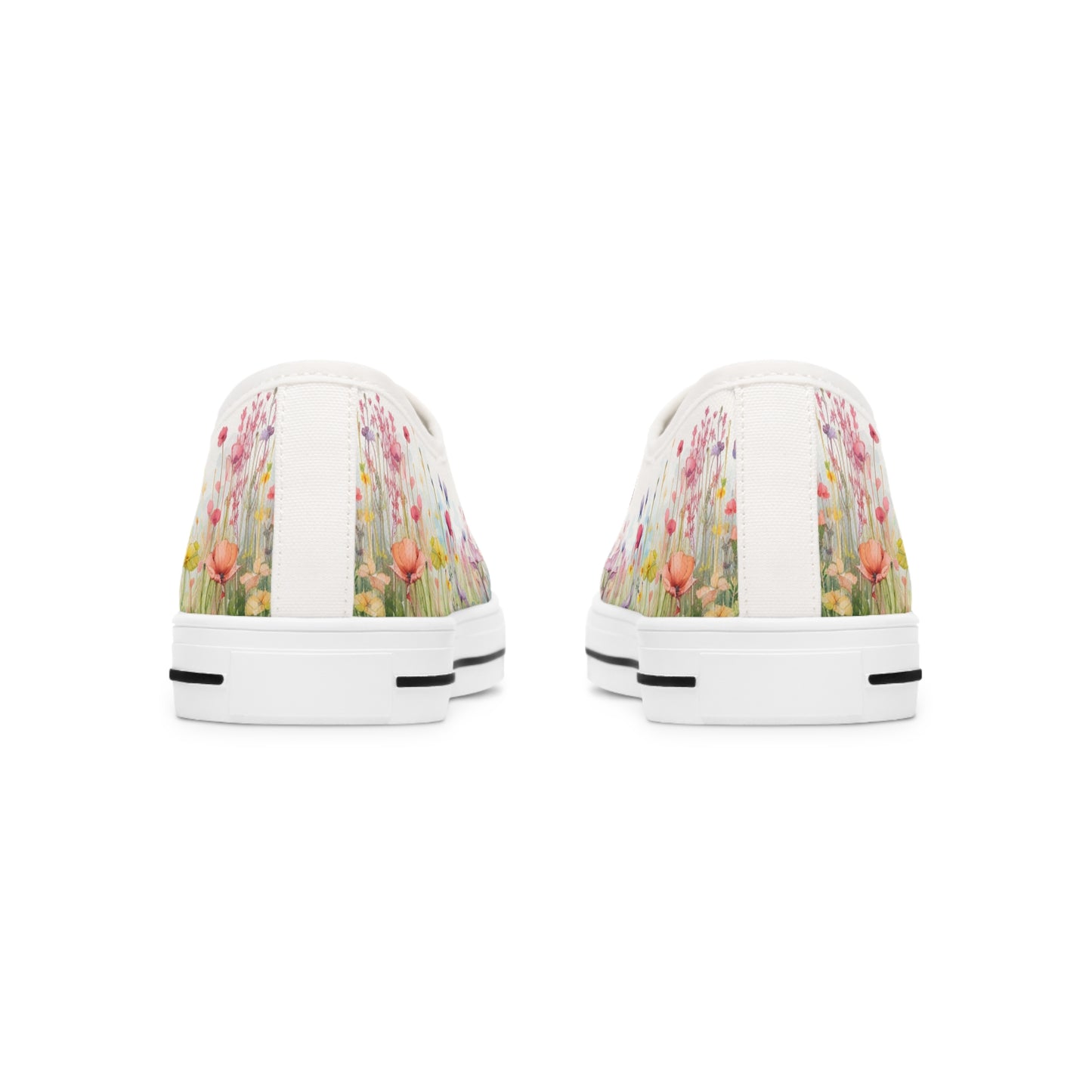 Meadow Wildflowers Women's Low Top Sneakers