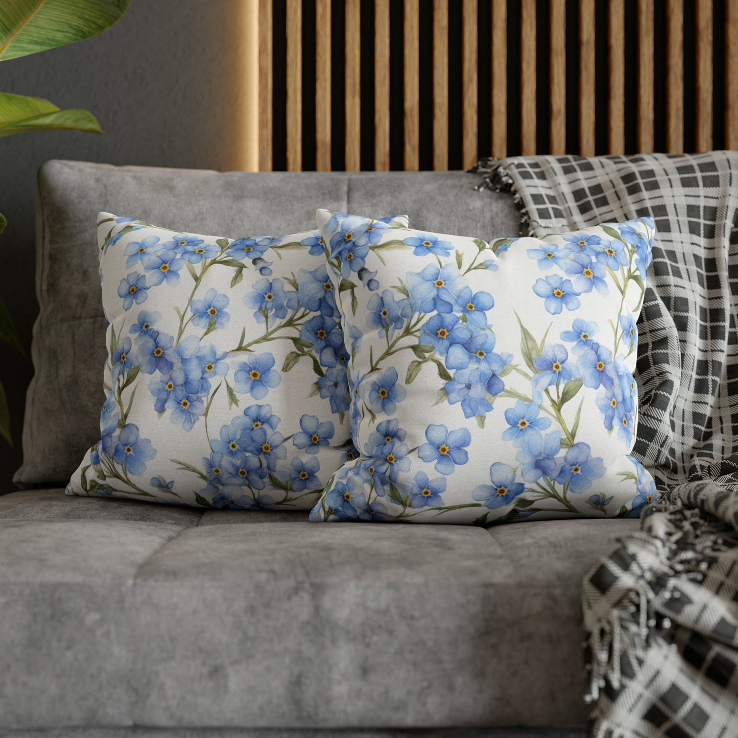 Forget Me Nots Square Pillow Case