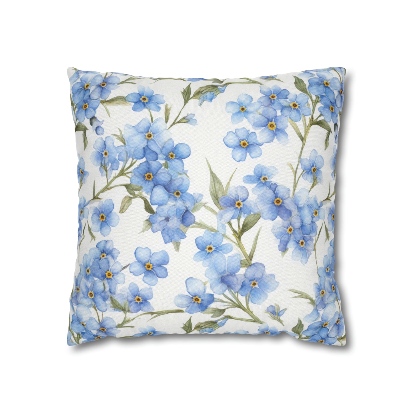 Forget Me Nots Square Pillow Case