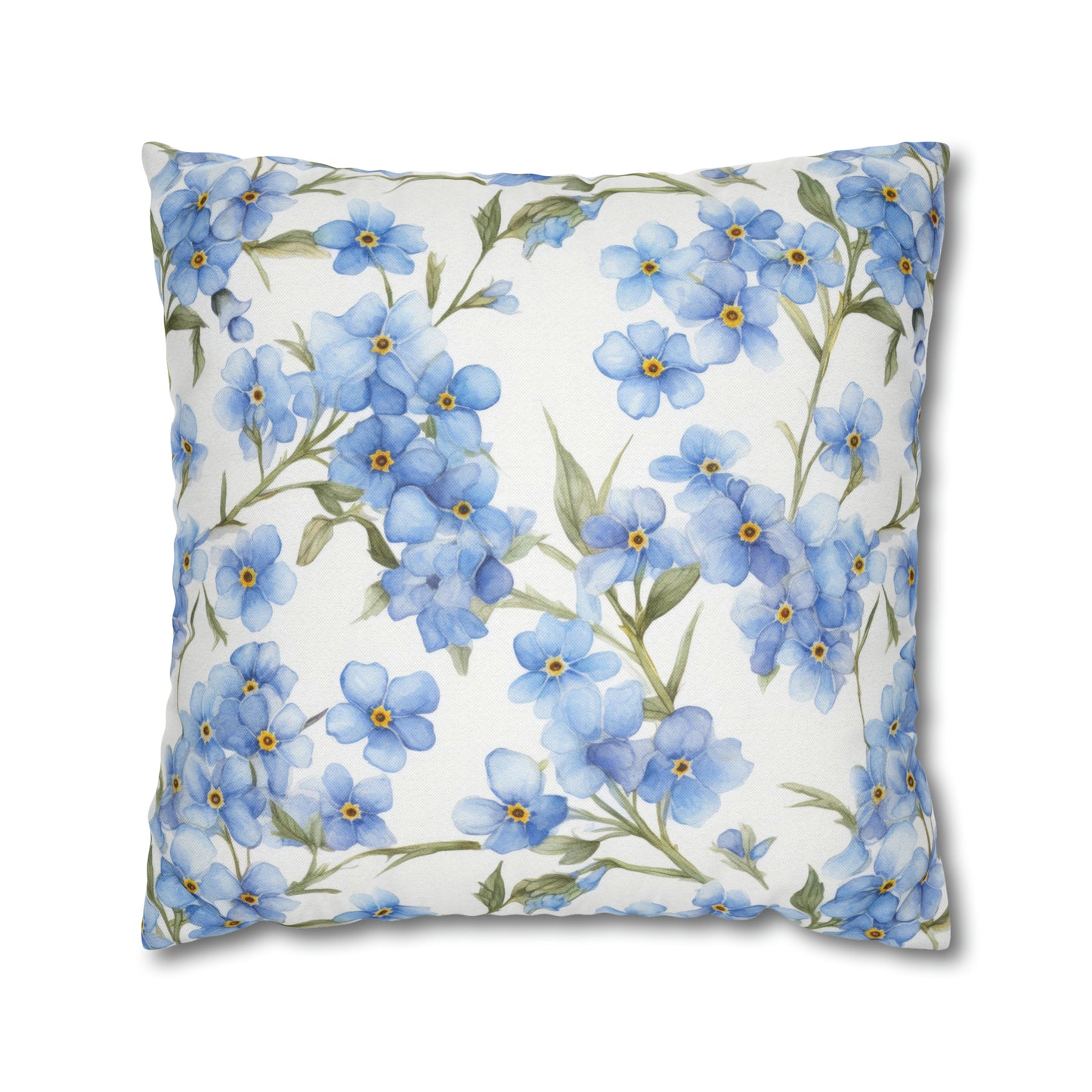 Forget Me Nots Square Pillow Case