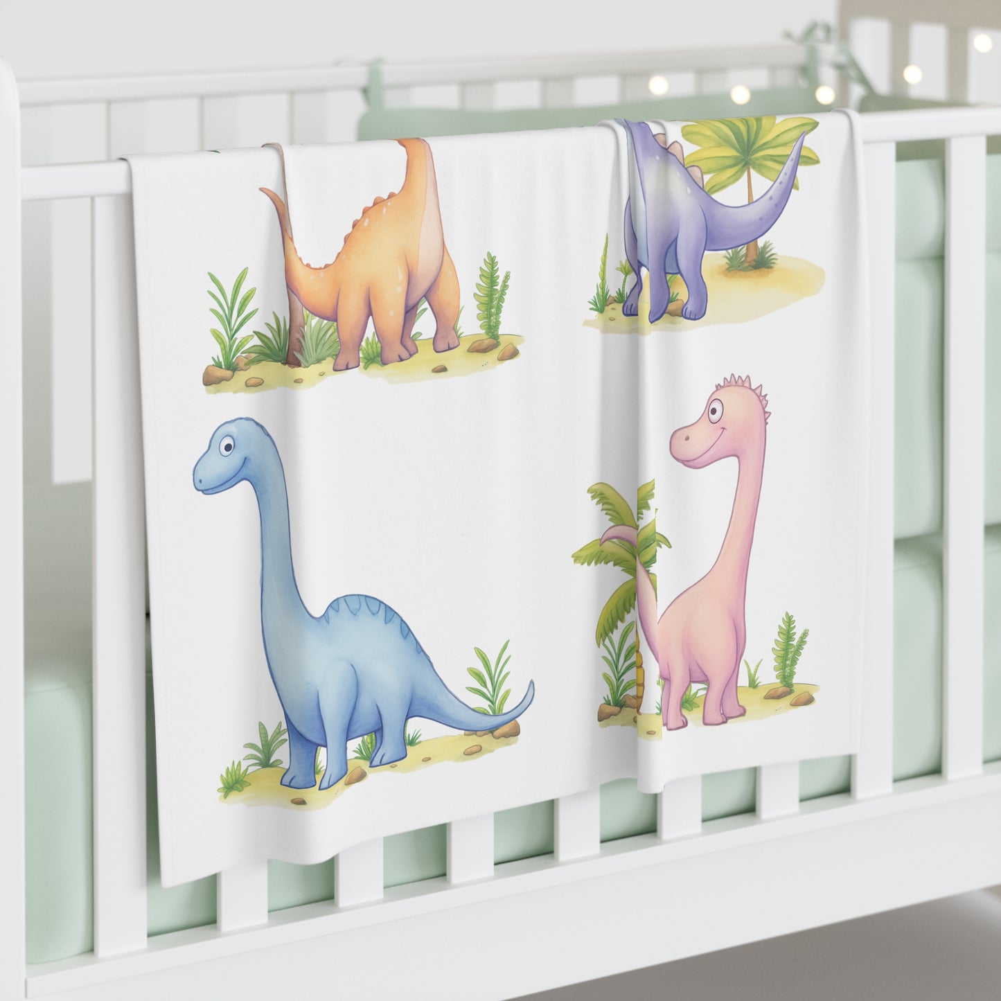 Set of Dinos Baby Swaddle Blanket