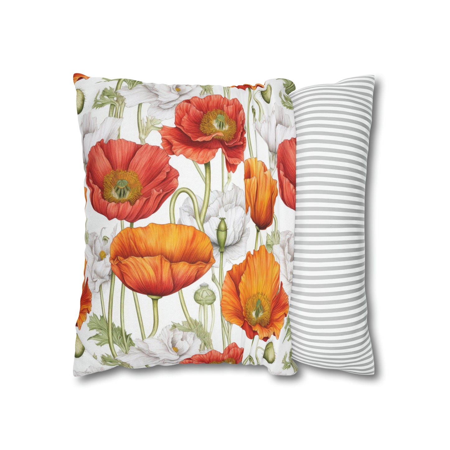 Poppies Square Pillow Case